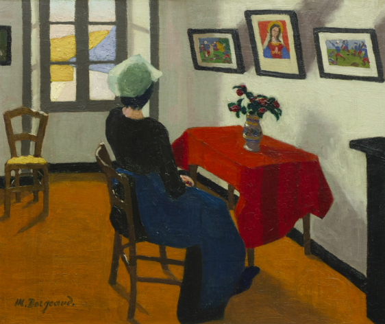 Servante assise (ou Intérieur, femme assise de dos)